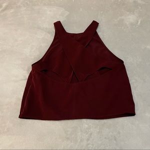 Free people maroon tank top